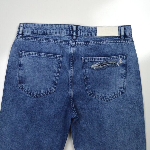 BoohooMan Skinny Butterfly Print Ripped Jeans - Picture 3 of 7